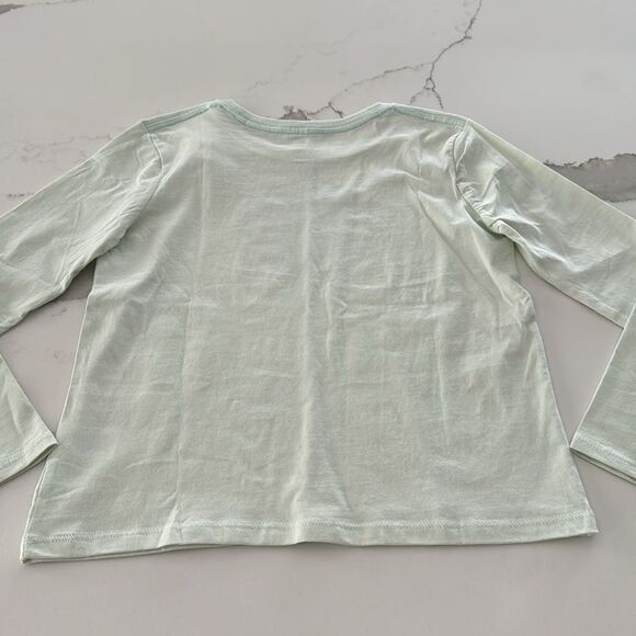 Nwts! Gymboree Girl’s Long sleeve T shirt. Light green. Size Medium 7-8. - Picture 4 of 4